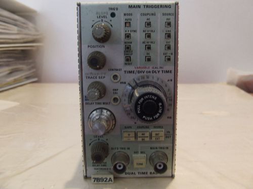 Tektronix 7B92A Dual Time Base Oscilloscope Plug-In