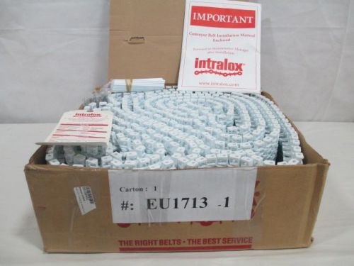 New intralox eu-1713-1 series 2400 white acetal conveyor 20ft  6 in belt d219523 for sale