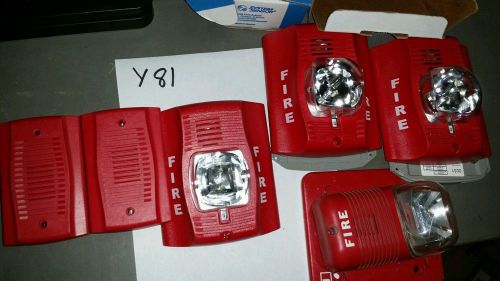 Fire alarm lot of 6 fci p241575-fc. 2 system sensor mhr mini horn. p2r horn /str for sale