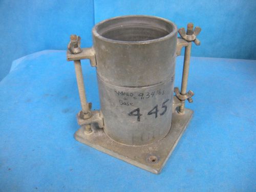 Soils lab steel cylinder mold 6.5&#034; x 4&#034; diameter for sale