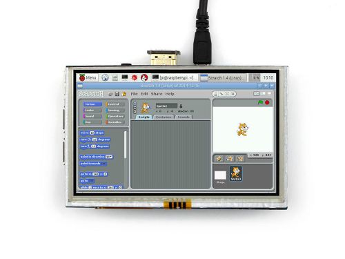 5&#039;&#039; HDMI Resistive Touch Screen LCD Display 800x480 for Any Raspberry Pi Version