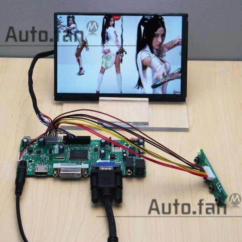 HDMI+DVI+VGA+Audio LCD/LED Controller Board+7&#034; 1280*800 IPS LCD Display N070ICG