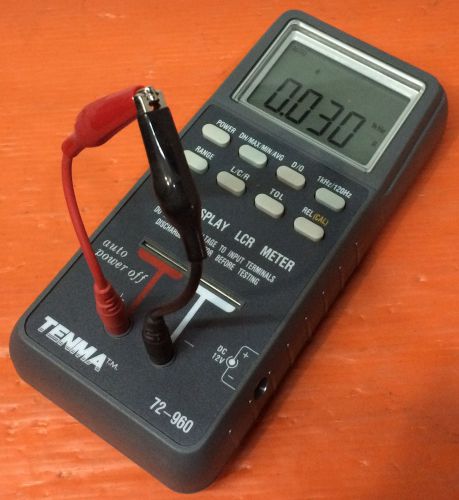 TENMA 72-960 DUAL DISPLAY LCR METER  AUTO POWER  OFF .