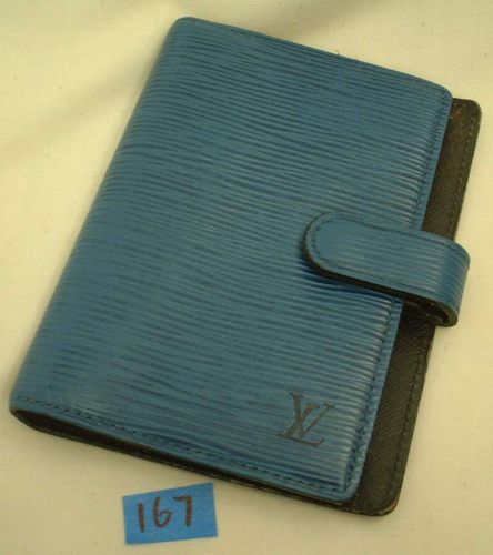 Pre-owned Authentic Louis Vuitton Agenda Ring Binder R20052 Cover  6&#034; X 4&#034; # 167
