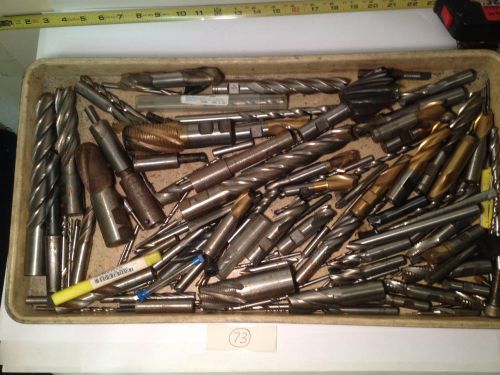 Machinist lot #5. end mills, drill bits, taps, etc. nice lot! for sale