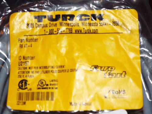 TURCK EUROFAST RK 4T-4/S101 U2157 CABLE NEW IN A BAG