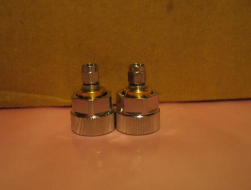 Midwest microwave apc-7 7mm to sma male adapter connector pair for sale