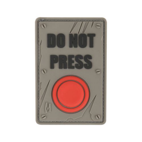 Maxpedition - do not press - &#034;swat&#034;  rubber  pvc velcro patch - 1.5&#034; by 2.25&#034; for sale