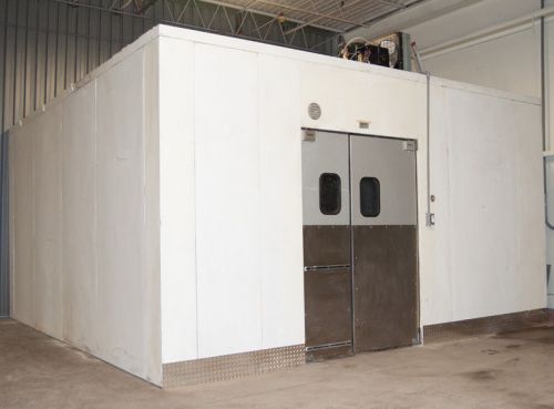 Hussmann commercial walk-in walkin cooler 17x18 x9 with compressor evaporator for sale