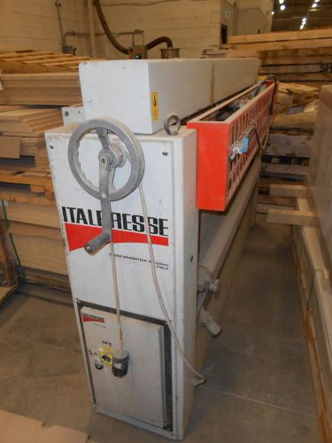 Italpresse lamination line, includes (2) lift tables, glue spreader &amp; cold press for sale
