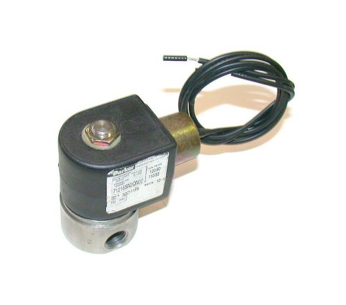 New parker solenoid valve 110/120 vac 1/4 npt model 71215sn2qn00  (2 available) for sale