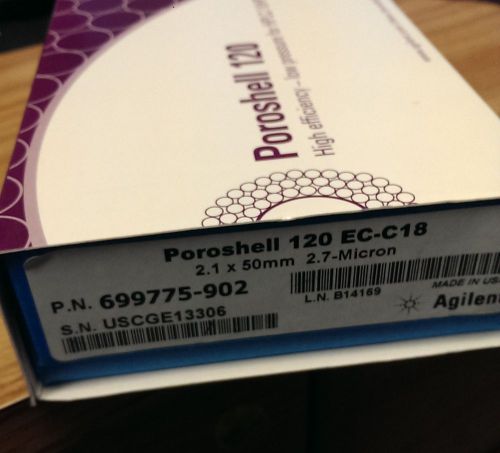 NEW! Agilent HPLC Poroshell 120 EC-C18 (2.1x50mm, 2.7 um) P/N: 695775-902