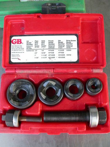 El u g b electric knock out punch set 1/2-11/4 inch greenlee slug buster exclent for sale