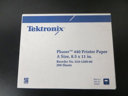 TEKTRONIX 016-1299-00 Phaser 440 High Glossy Printer Paper  8.5&#034; x 11&#034; 200 sheet