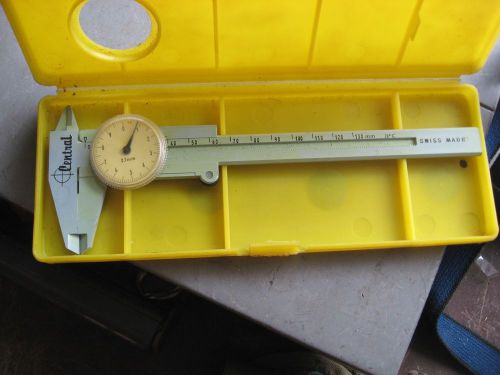 Vintage Central Brand Swiss Made 0.1mm Plastic Caliper w/ Case