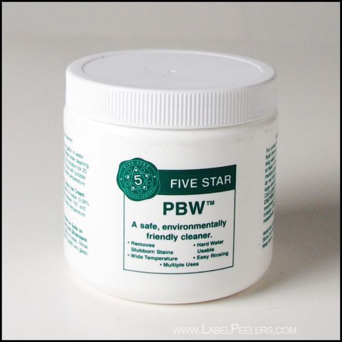 1 lb powdered brewery wash (pbw) home brew cleaner sanitizer sealed retail tub for sale
