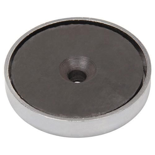 Load 100 Lb Pull Retrieving Magnet Block Industrial Mechanic 68 mm Round  #337