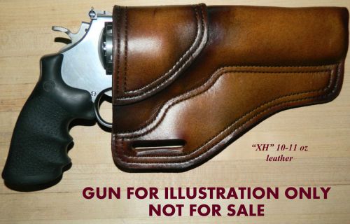 Gary c&#039;s avenger owb leather holster s &amp; w  n frame 6.5&#034;  barrel  heavy leather for sale
