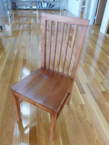 Slat Back Wood Dining Chairs, Cherry Finish **NEW**