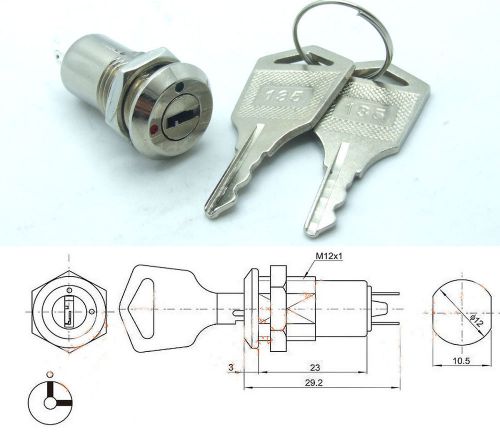1PCS Key Ignition Switch Power lock ON/OFF Lock Switch Plastic Handle Phone K3