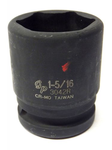 Grey pneumatic 3/4&#034; drive x 1-5/16&#034; standard length impact socket 3042r for sale