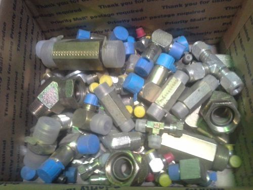 20LBS ASSORTED PARKER  HYDRAULIC FITTING MAINTENANCE PERSON&#039;S SPECIAL