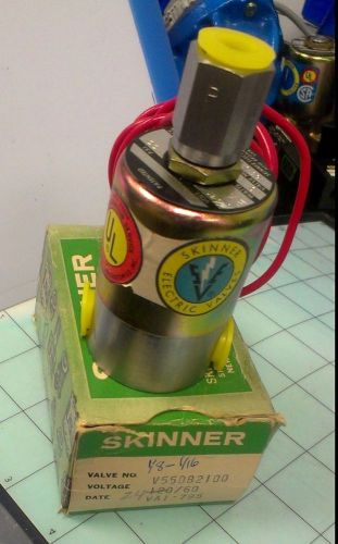Skinner v55db2100 24v 60hz 1/8&#034; - 1/16&#034; 10w 100psi solenoid valve for sale