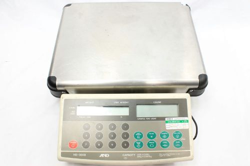 Missing parts a&amp;d hd-30kb high capacity counting scale no battery /power adapter for sale