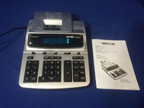 Victor 1240-3A 12-Digit Professional Printing Calculator Adding Machine