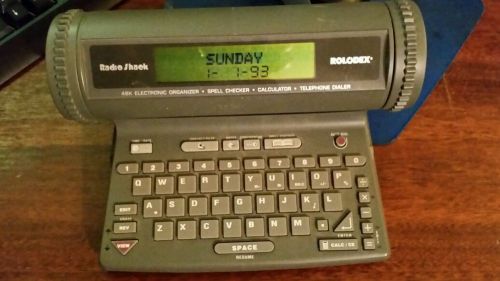 Radio shack electronic rolodex 48k - directory - organizer -phone dialer for sale