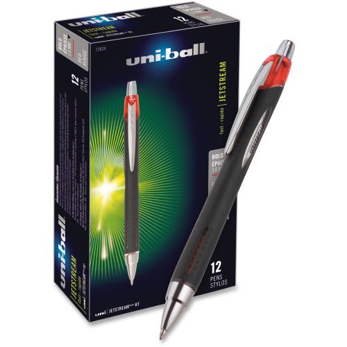 Uni-ball jetstream rt bold tip ballpoint pens - bold pen point type - (73834dz) for sale