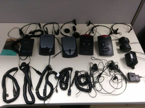 Lot of Miscellaneous Plantronics Headsets and accessories