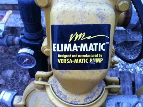 VERSA-MATIC ELIMA-MATIC ALUMINUM 2&#034; DIAPHRAGM PUMP w/ Extras &amp; Hand Truck LOTof2