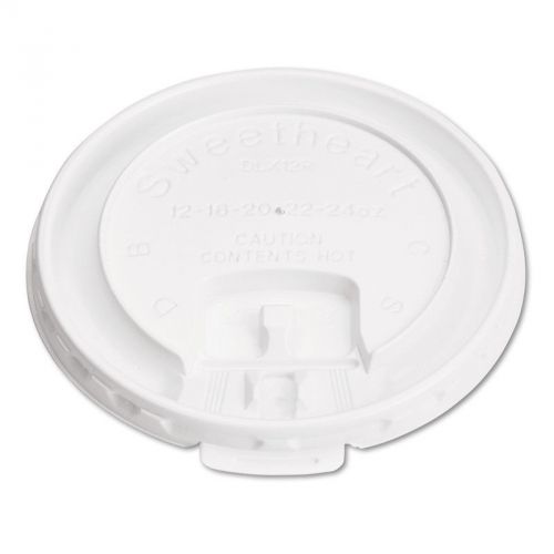 Solo Cups Company Liftback &amp; Lock Tab Cup Lids For Foam Cups, 10 Oz, 1000/Carton
