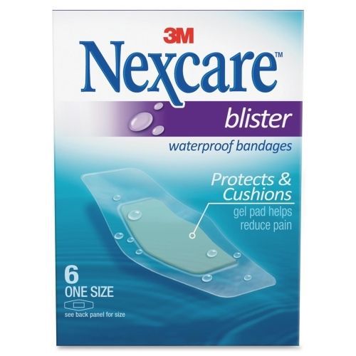 Nexcare Blister Waterproof Bandages - 1.06&#034; x 2.25&#034; - 6/Box - Clear - MMMBWB06