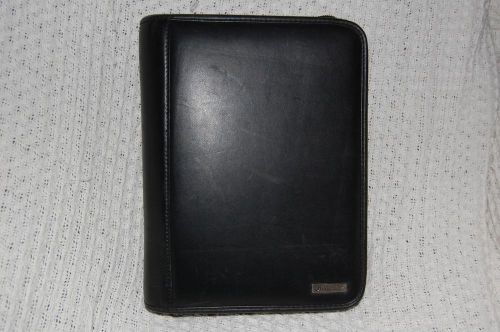 FRANKLIN COVEY BLACK LEATHER PLANNER GENUINE LEATHER