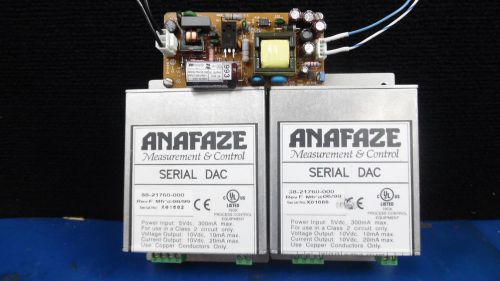 Lot Of 2 Watlow Anafazel Serial DAC 88-21760-000 w SWITCHING POWER SUPPLY PSA10L
