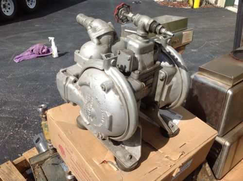 SANDPIPER RUPP SB 1-1/2-A SN-4-A STAINLESS STEEL DOUBLE DIAPHRAGM PUMP NICE $699