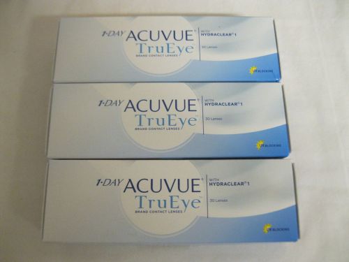 3 Boxes New Sealed Acuvue 1 Day Contact Lenses 14.2 0.50+ 8.5 (90 total) 2016