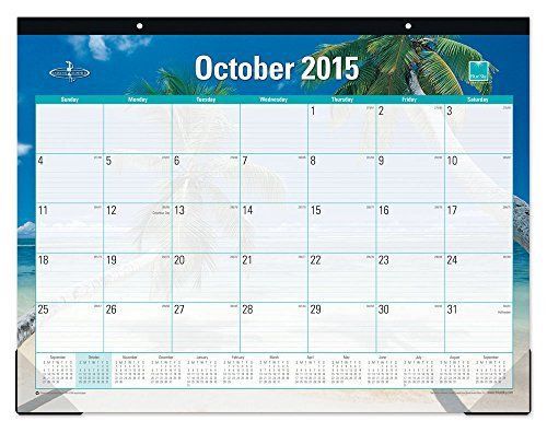 NEW Blue Sky 2015 Endless Summer Desk Pad Calendar, Case Bound, 22 x 17 Inches