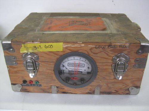 Vintage dwyer instruments photohelic gage with wood enclosure test set for sale