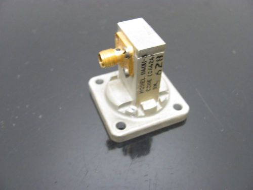 P BAND WAVEGUIDE TO SMA ADAPTER    MODEL D4IXI-3  12.4-18GHz  WR62  Ku BAND