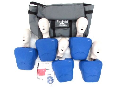 Cpr prompt/world point ecc 5 piece cpr training manikin set w/carrying bag for sale