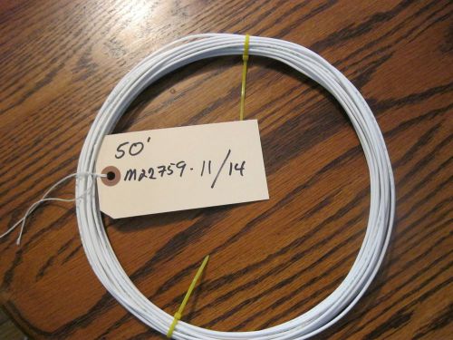 Teflon hook up wire 50 feet  silver plated 14 awg m22759/11/14 for sale