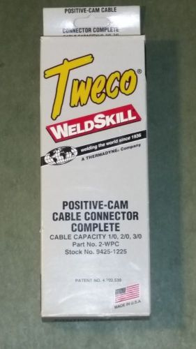Tweco 9425-1225 2-wpc positive cam cable connectors complete, free prioritys&amp;h for sale