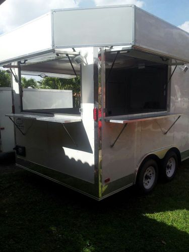Concessions trailer 14 x 8.5. v  3 sink and hand wash hot water electrical new for sale