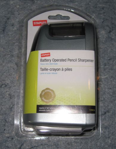 Staples Brand Battery Operated Pencil Sharpener New in Package