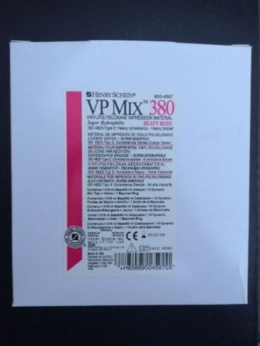 Dental Super Hydrophilic vinyl polysiloxane Impression material VP MIX 380 Heavy