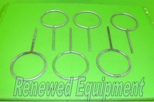 Various Support Stand Metal Flask Test Tube Ring Clamp #6 LOT of 6