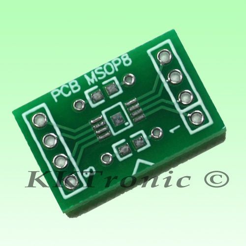 10 pieces of  MSOP-8 TSSOP-8 to DIP-8 Adapter PCB SMD Convert Double Side